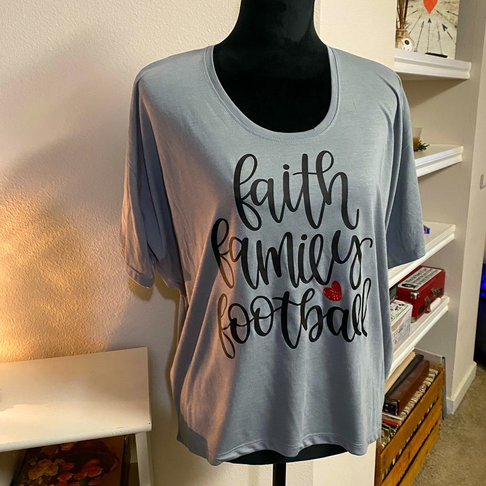 Faith/Family/Football tee